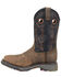 Double H Men's Isaac Western Work Boots - Composite Toe, Brown, hi-res