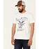 Flag & Anthem Men's White Whiskey Eagle Graphic Short Sleeve T-Shirt , White, hi-res