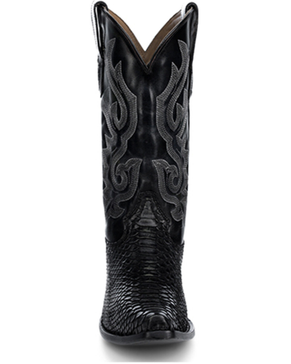 Image #3 - Corral Men's Exotic Python Western Boots - Snip Toe, Black, hi-res