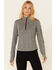 Image #1 - Shyanne Women's 1/4 Zip Front Logo Pullover, Charcoal, hi-res