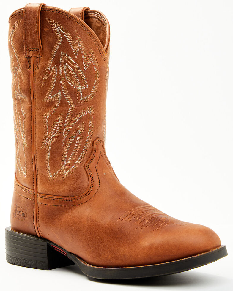 Justin Men's Rendon Sorrell Western Boots - Round Toe, Brown, hi-res