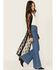 Image #2 - Beyond The Radar Women's Lace Long Sleeve Kimono, Black, hi-res
