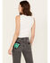 Image #4 - Molly Bracken Women's Ribbed Tank, White, hi-res