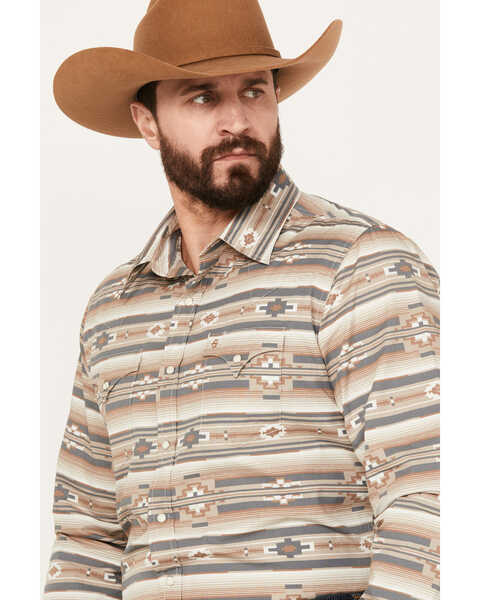 Image #2 - Stetson Men's Southwestern Striped Long Sleeve Snap Western Shirt, , hi-res