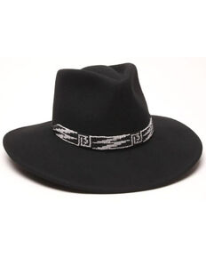 ále By Alessandra Women's Black Santa Fe Western Wool Felt Hat , Black, hi-res
