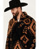 Image #2 - Hooey Men's Southwestern Print Fleece Pullover , Black, hi-res