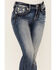 Image #2 - Miss Me Women's Fleur De Lis Bootcut Jeans, , hi-res
