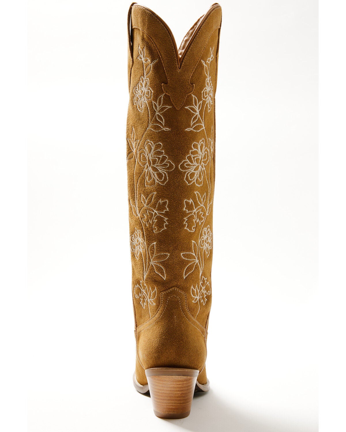 Image #5 - Shyanne Women's Flora Suede Tall Western Boots - Snip Toe, Tan, hi-res