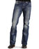 Image #3 - Stetson Rock Fit Bold X Stitched Jeans - Big & Tall, Med Wash, hi-res