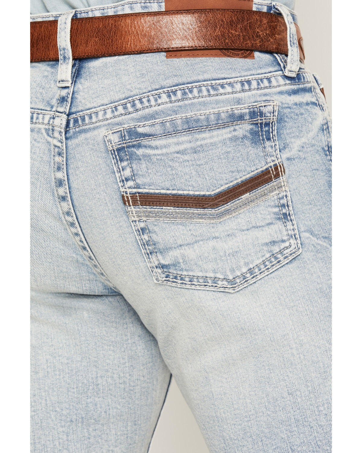 Image #4 - Cody James Men's Austin Wash Yukon Relaxed Straight Stretch Denim Jeans, Light Wash, hi-res
