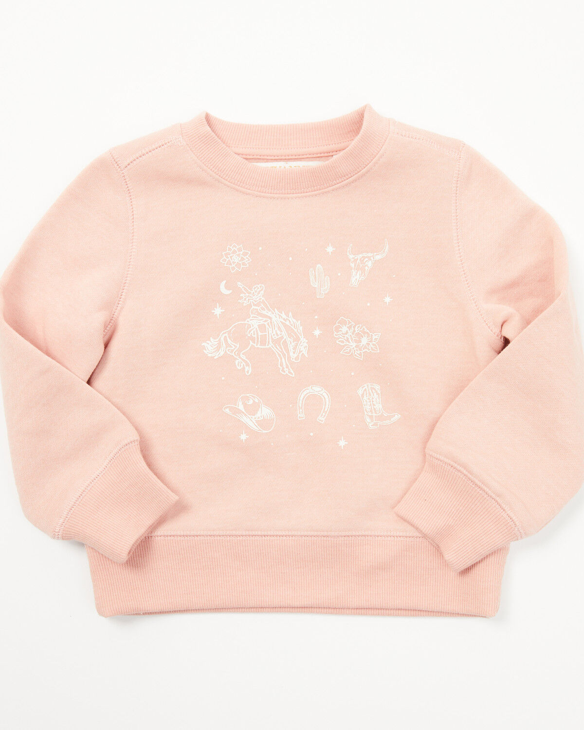 Image #1 - Shyanne Toddler Girls' Western Icons Sweatshirt, Rose, hi-res