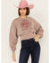 Image #1 - People Of Leisure Rolling Stones Embroidered Cropped Crewneck, , hi-res