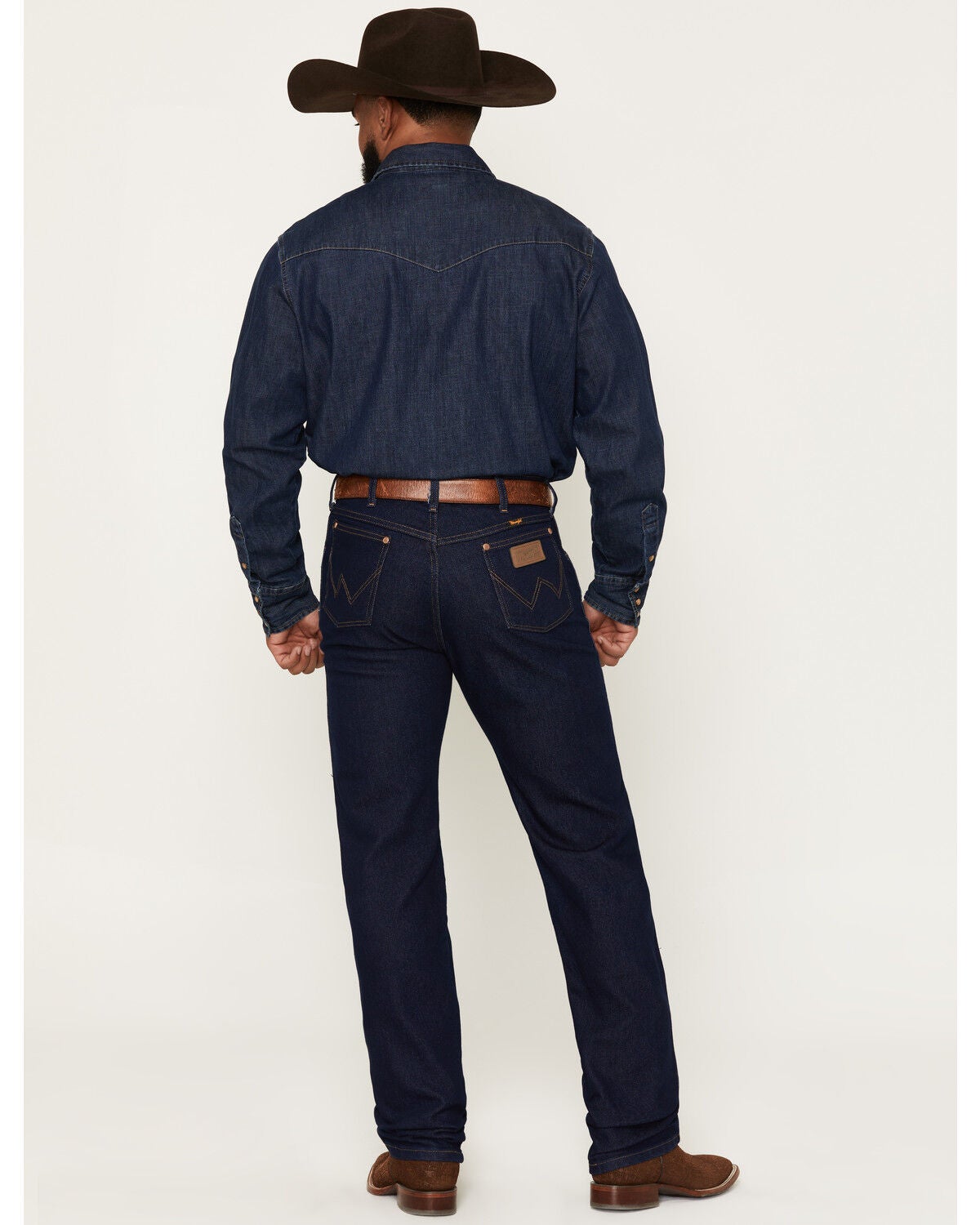 Image #3 - Wrangler Men's Cowboy Cut Active Flex Indigo Dark Bootcut Jeans, Blue, hi-res