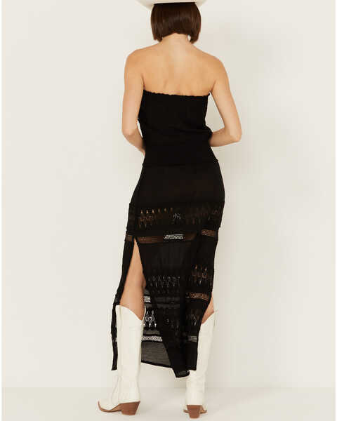 Image #4 - Revel Women's Strapless Midi Dress, Black, hi-res