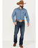 Image #1 - Wrangler Retro Men's Medium Wash Slim Straight Stretch Jeans, Medium Wash, hi-res