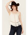 Image #2 - Idyllwind Women's Briarwick Jacquard Print Fringe And Lace Tank Top, Ivory, hi-res