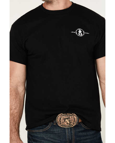 Image #4 - Cowboy Up Men's Triple Scorpion Short Sleeve Graphic T-Shirt , Black, hi-res