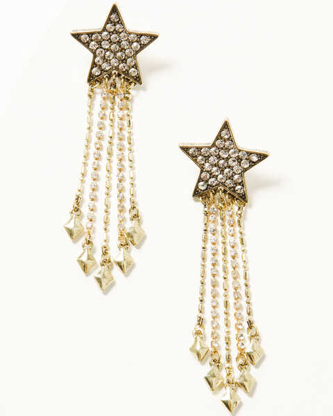 Idyllwind Women's Fullbright Star Earrings, Gold, hi-res
