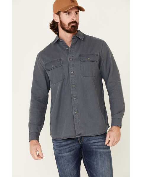 Image #1 - Pendleton Men's Beach Shack Long Sleeve Button Down Western Shirt , Blue, hi-res
