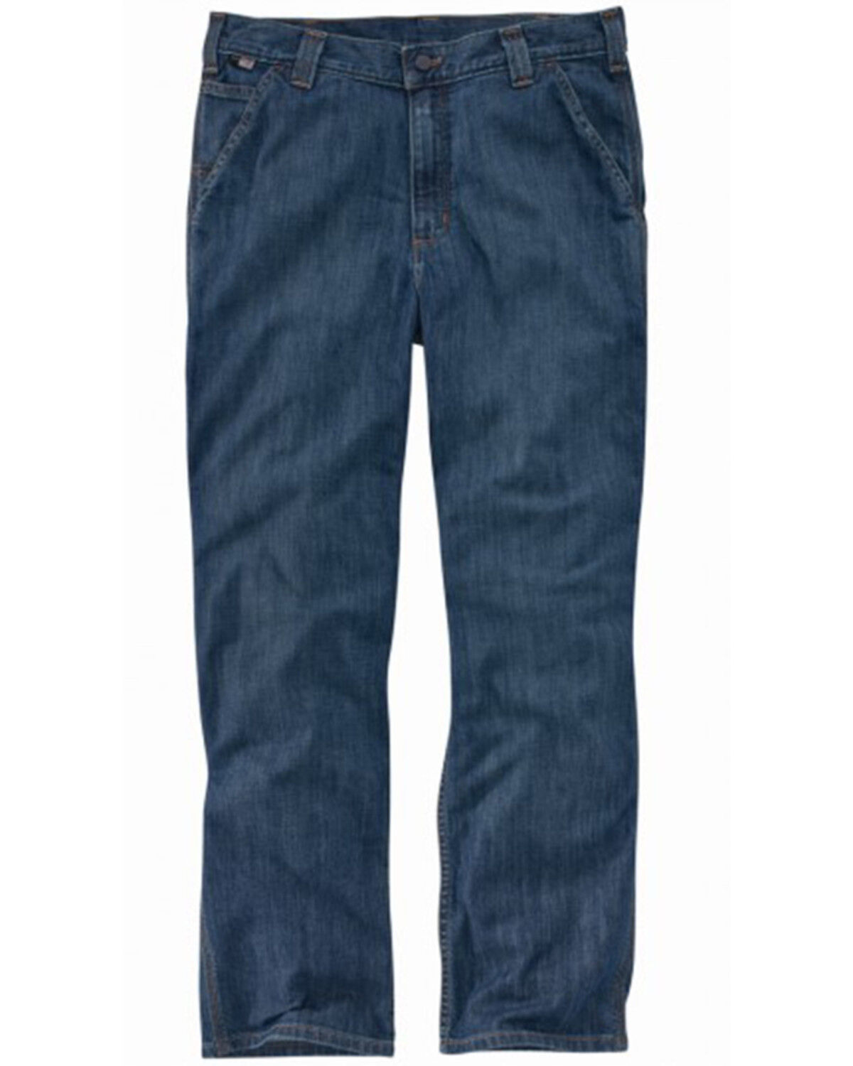 Image #1 - Carhartt Men's FR Boulder Force Rugged Flex Relaxed Utility Work Jeans, Slate, hi-res