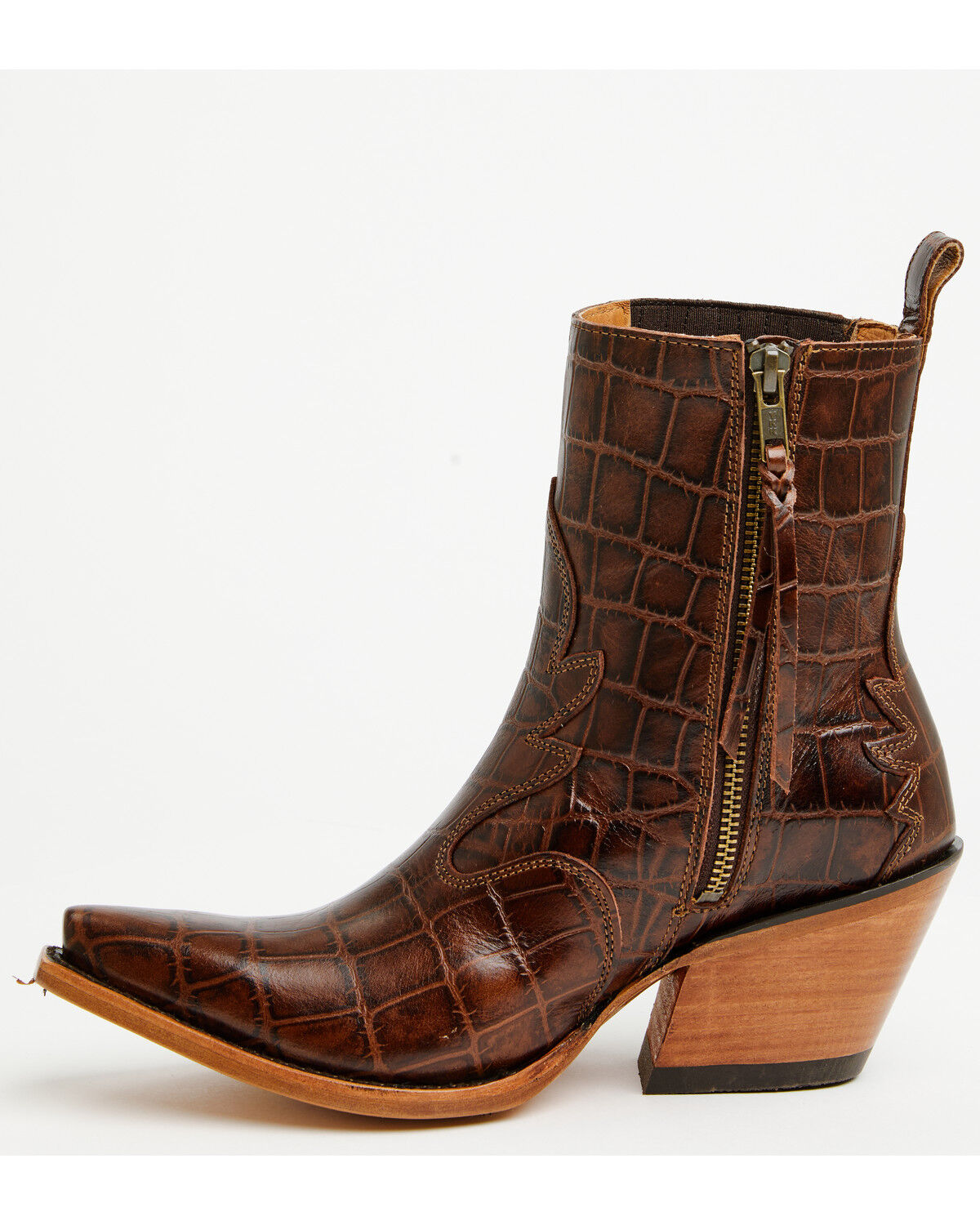 Image #3 - Ariat Women's Jade Western Booties - Snip Toe, Brown, hi-res