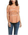 Ariat Women's Home On The Range Cold Shoulder Graphic Tee , Brown, hi-res