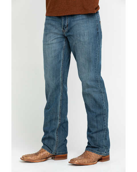 Image #3 - Cody James Men's Bozeman Medium Wash Slim Bootcut Stretch Denim Jeans, Indigo, hi-res