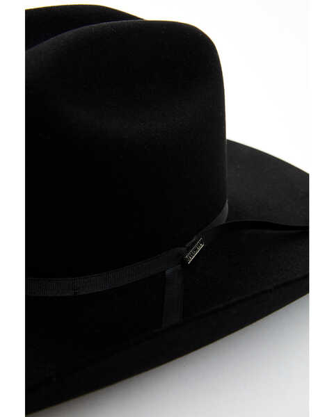 Image #2 - Serratelli Men's 8X Fur Felt 9 Crown Western Hat , Black, hi-res
