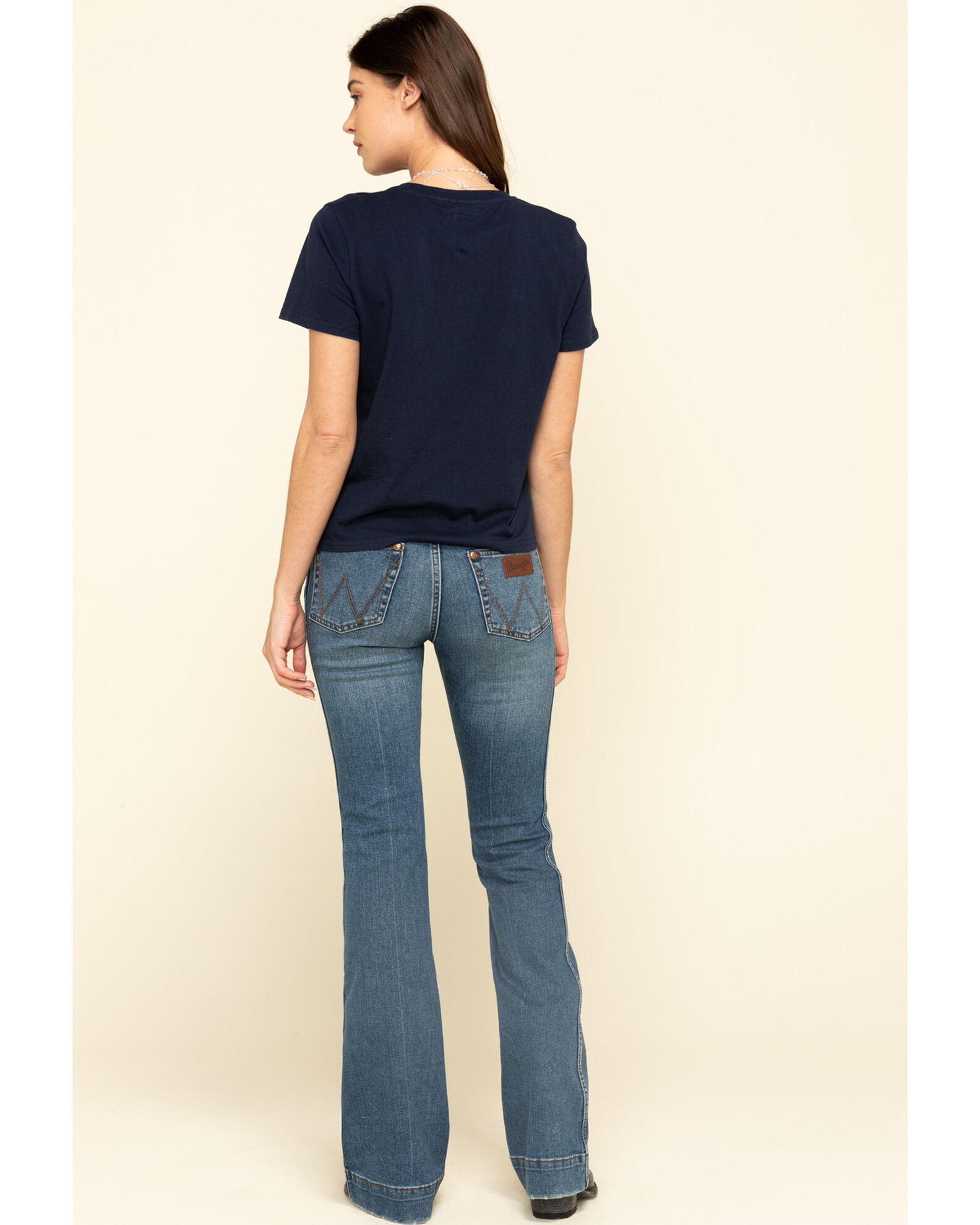 Image #5 - Wrangler retro Women's Vintage Medium Shelby Trouser Jeans, Blue, hi-res