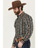 Image #2 - RANK 45&reg; Men's Fargo Southwestern Striped Long Sleeve Button-Down Stretch Western Shirt, Multi, hi-res