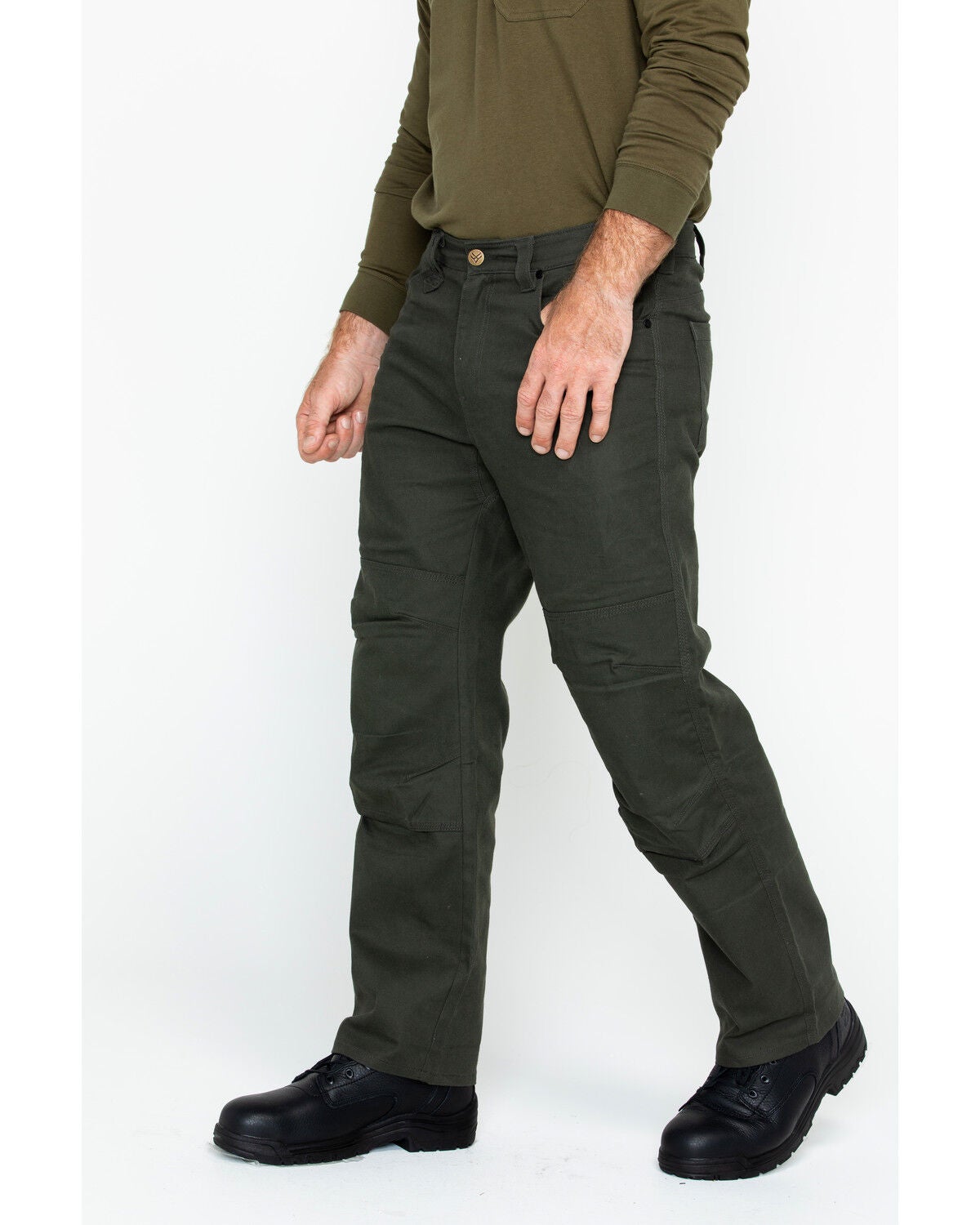 Image #4 - Hawx Men's Stretch Canvas Utility Work Pants, , hi-res