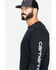 Image #4 - Carhartt Men's Loose Fit Heavyweight Long Sleeve Logo Graphic Work T-Shirt - Big & Tall, Black, hi-res