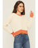 Image #2 - Cleo + Wolf Women's Colorblock And Stitch Sweater, Sand, hi-res