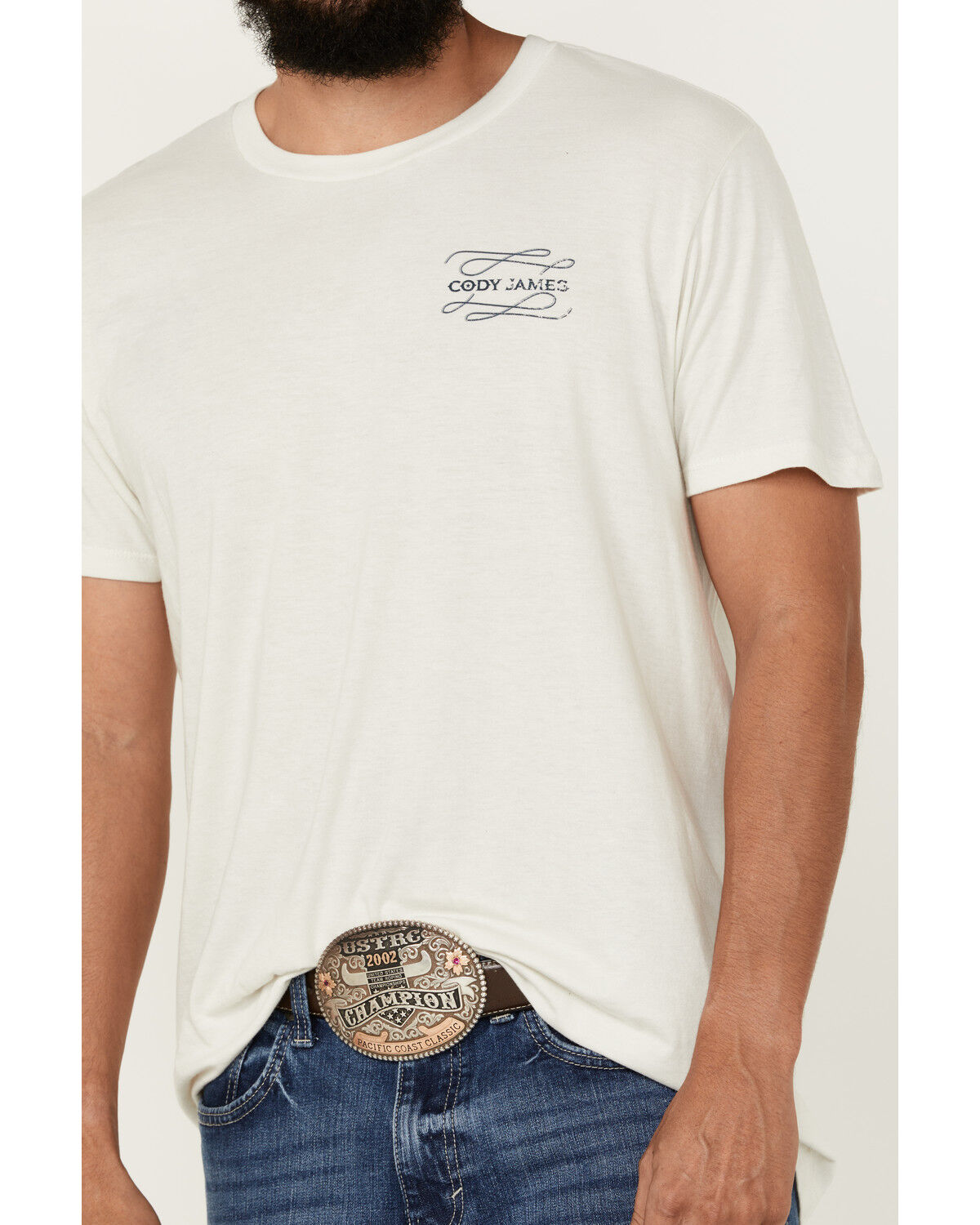 Image #3 - Cody James Men's Infringe Logo Short Sleeve Graphic T-Shirt, Natural, hi-res