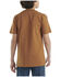 Image #3 - Carhartt Boys' Solid Short Sleeve Pocket T-Shirt , Brown, hi-res