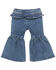 Image #1 - Wrangler Infant Girls' Ruffle Denim Jeans, Blue, hi-res