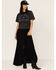 Cleo + Wolf Women's Death Valley Superbloom Short Sleeve Graphic Tee, Black, hi-res