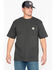 Carhartt Men's Loose Fit Heavyweight Logo Pocket Work T-Shirt, Bark, hi-res