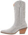 Image #3 - Dingo Women's Silver Dollar Western Boots - Snip Toe, Silver, hi-res