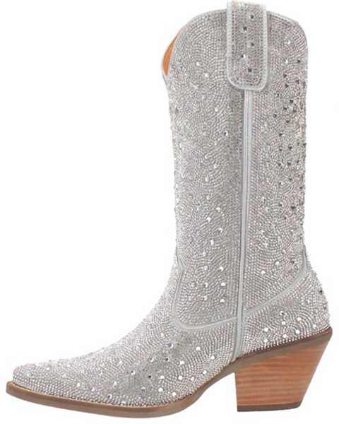 Image #3 - Dingo Women's Silver Dollar Western Boots - Pointed Toe , Silver, hi-res