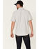Image #4 - Moonshine Spirit Men's Haystack Solid Short Sleeve Snap Western Shirt, Grey, hi-res