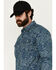 Image #2 - Cody James Men's FR Printed Lightweight Long Sleeve Snap Western Work Shirt, Navy, hi-res