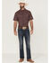 Image #2 - RANK 45® Men's Pick Up Small Plaid Print Short Sleeve Button-Down Western Shirt, Blue, hi-res