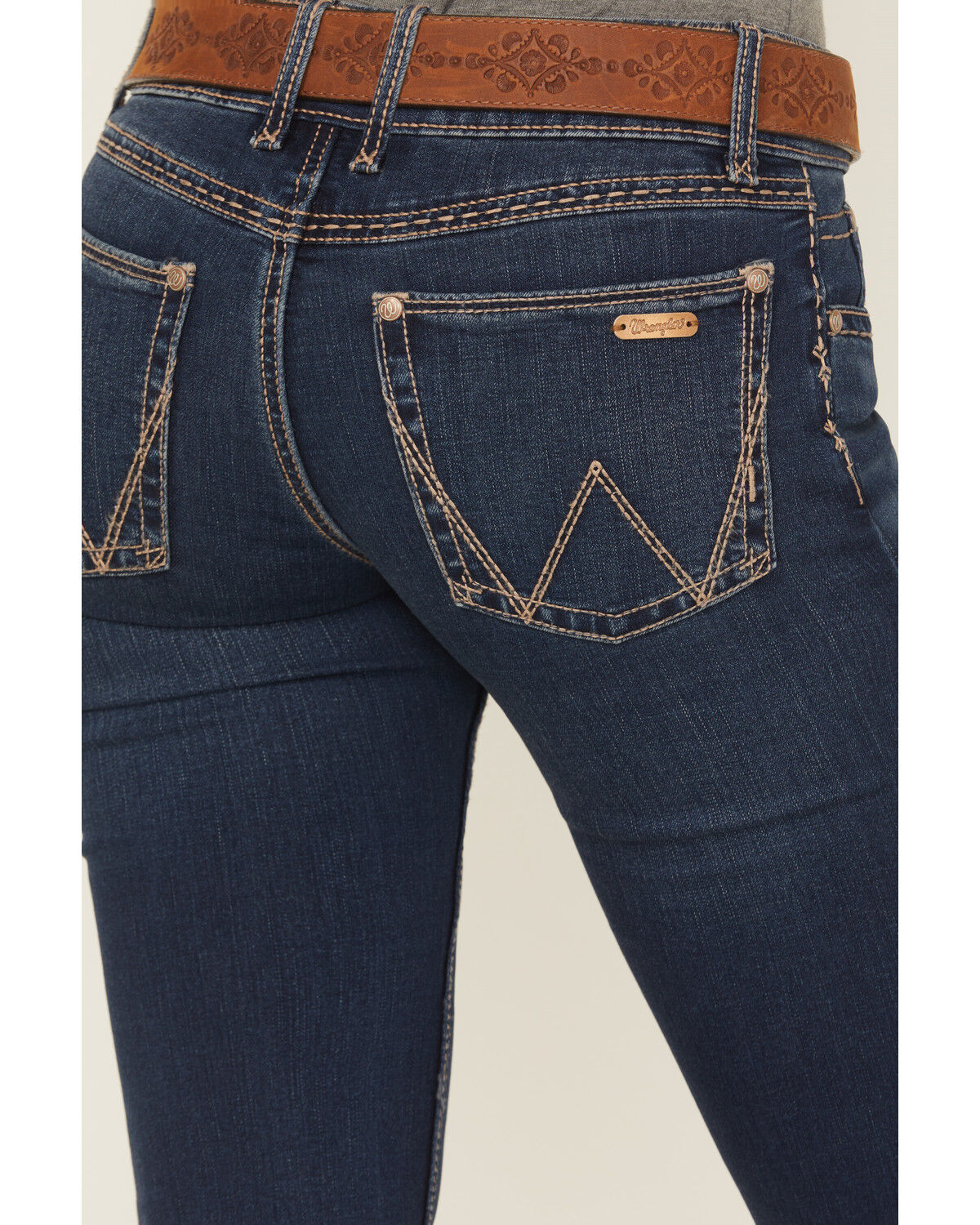 Image #4 - Wrangler Women's Dark Wash Retro Mae Jeans, Indigo, hi-res