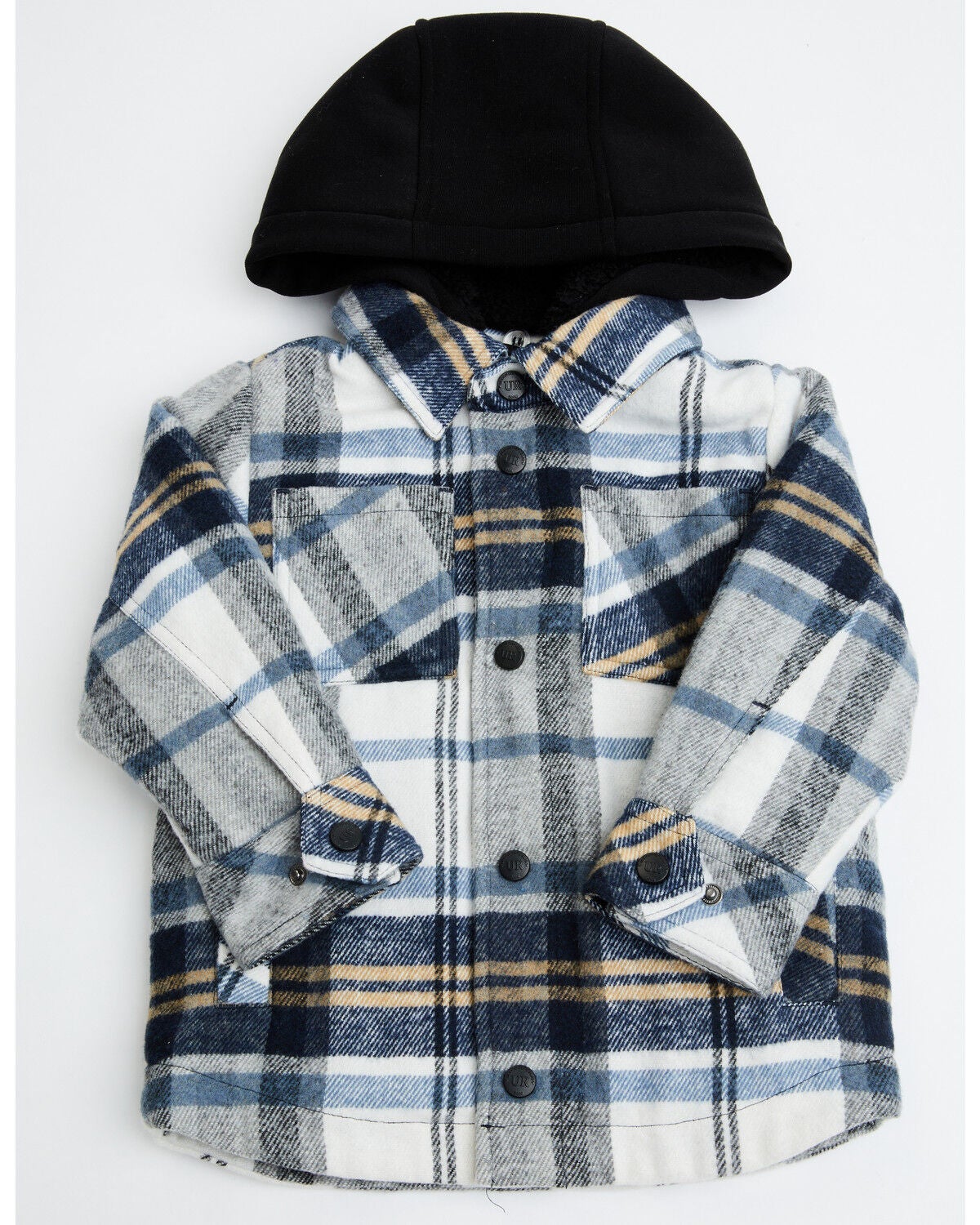 Urban Republic Boys' Plaid Print Shirt Jacket, Multi, hi-res
