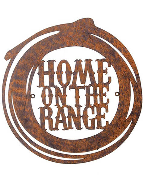 Manual Woodworkers Home on the Range Metal Wall Decor, Brown, hi-res