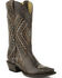 Roper Brown Neon Southwestern Sanded Cowgirl Boots - Snip Toe, Brown, hi-res