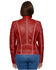 Image #2 - Milwaukee Leather Women's Sheepskin Scuba Style Moto Jacket, Red, hi-res