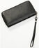 Image #4 - Idyllwind Women's Esperanza Longhorn Wristlet Wallet, Black, hi-res