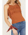 Image #3 - Idyllwind Women's Levy Lane Fringe Rib Knit Tank, Pecan, hi-res